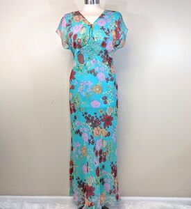 ICE Y2K Silk Bias Cut Midi Dress